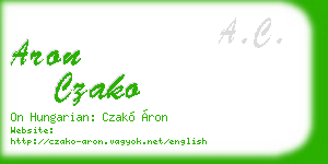 aron czako business card